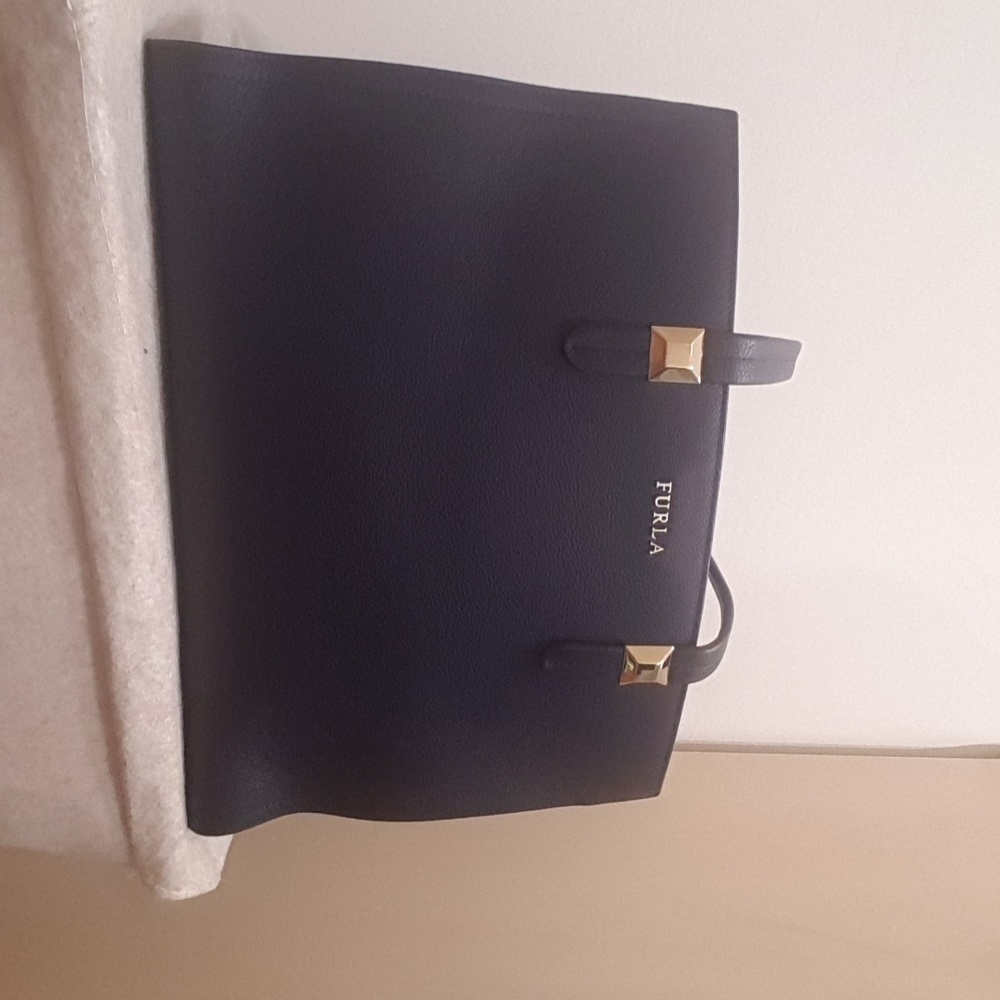 Furla navy satchel